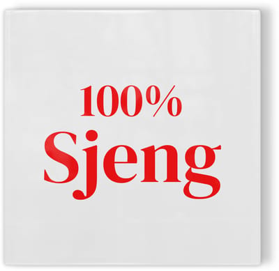 Tegeltje Maastricht 100% Sjeng - wit rood - tegeltje stad - tegeltje met tekst