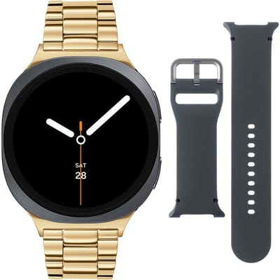 Samsung Special Edition Galaxy Watch 8 Grijs/Goudkl Staal 44mm