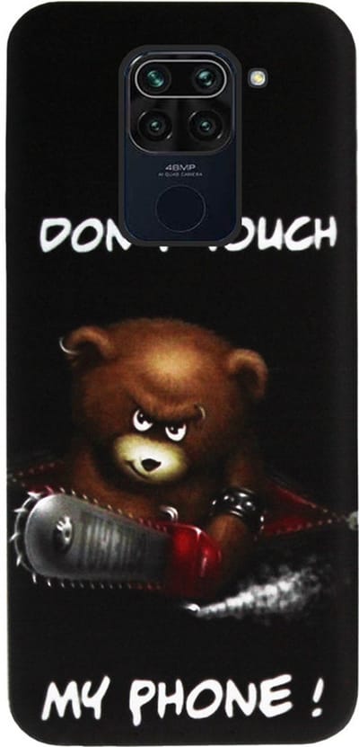 ADEL Siliconen Back Cover Softcase Hoesje Geschikt voor Xiaomi Redmi Note 9 - Don't Touch My Phone Beren