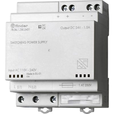 Finder 78.36.1.230.2402 Schakelnetvoedingsmodule 36 W Aantal uitgangen:1 x Inhoud 1 stuk(s)
