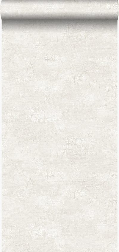 Origin Wallcoverings behang natuursteen met craquelé effect wit - 347564 - 53 cm x 10,05 m