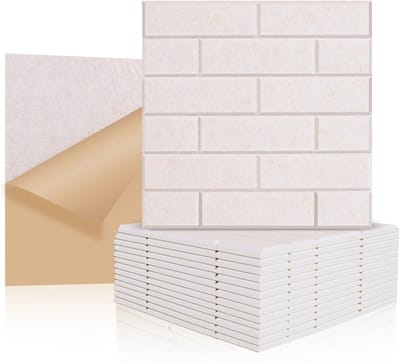 Akoestische Panelen 30x30cm Zelfklevend - Geluidsisolatie en Geluidsabsorptie voor Muur en Plafond - Beige