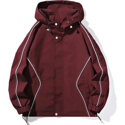 Jas Lente en Herfst Nieuwe Stijl Capuchon Losse Werkkleding Trendy Merk Outdoor Waterdicht Kleurblokkering Casual Herenjas 2XL
