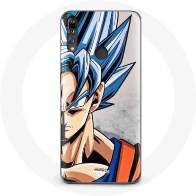Hoesje voor Huawei p30 lite Anime Dragon Ball Goku Blauw haar