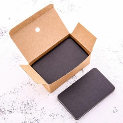 100 stks Memo Papieren Kaarten Effen Kleur Kleine Rechthoek Papier Memo Pad Bericht Papier School Kantoorbenodigdheden zwart
