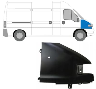 Voorste spatbord voor Peugeot Boxer 1994-2002 / Rechts