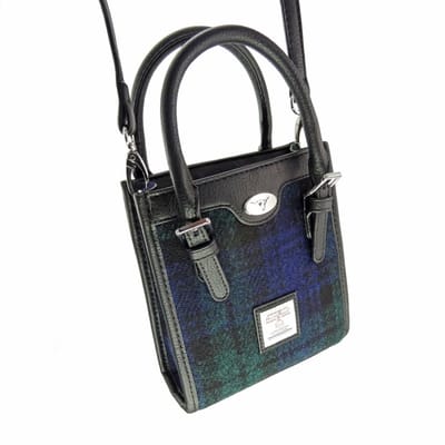 Mini Handtas Keltie Blackwatch Tartan - Schouderband - Harris Tweed - Glen Appin of Scotland