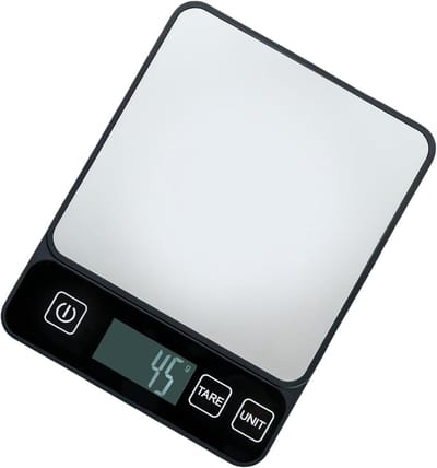 Precisieweegschaal - Digitale keukenweegschaal - Baristaweegschaal - Professionele voedselweegschaal met een weegvermogen van 10 kg - Voor thuis bakken - Gemakkelijk af te lezen