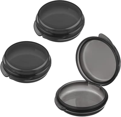 3-delige mini pillendoos, draagbare pillenorganizer voor dagelijks gebruik, ronde pillenopslag voor handbagage en reizen