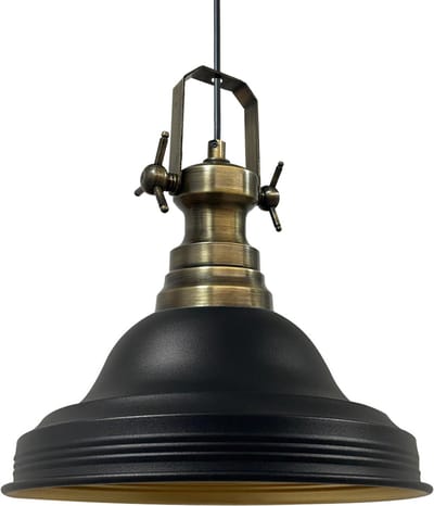 Bamyum Asletl Industriële Hanglamp Metalen Zwart Hanglamp