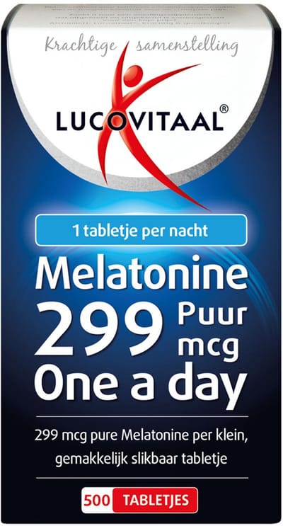 Lucovitaal Melatonine Puur 0.299mg - 3 x 500 tabletten - Voordeelverpakking