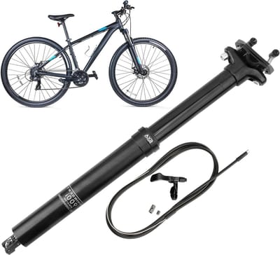 Telescopische Zadelpen - Verstelbare Fietszadelpen - Comfortabel Fietsen - Gereedschapsloze Installatie - 309/316 mm - Aluminium