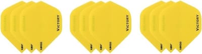 3 sets (9 stuks) Super Sterke Gele Poly XS100 - flights - dartflights