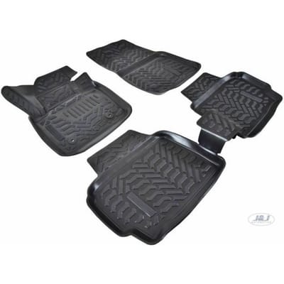 Tapis De Sol En Caoutchouc - J&J AUTOMOTIVE - Ford Mondeo 5 - Sur Mesure - Antidérapant - TPE Non Toxique noir