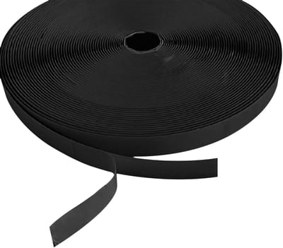 Showgear klittenband zelfklevend 20 mm x 25 m, zwart