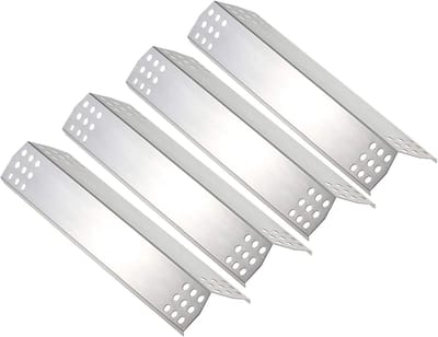 41 x 8 cm RVS Branderkap, Vervangonderdelen voor Verwarmingsplaat, Vlamverdeler en Warmtebescherming, 4 Stuks