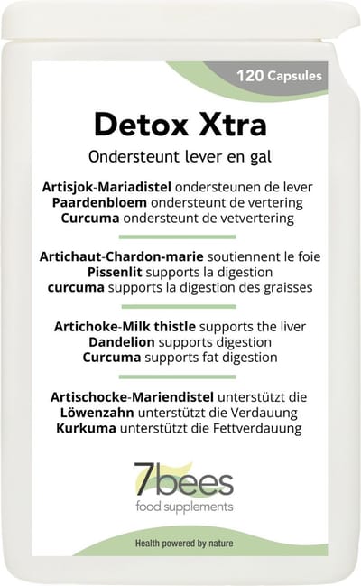 7Bees Detox Xtra - Artisjok en mariadistel - 120 capsules