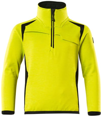 Mascot Accelerate Safe Fleecetrui voor kinderen 19903-316 - Hi-Vis geel/zwart - 152