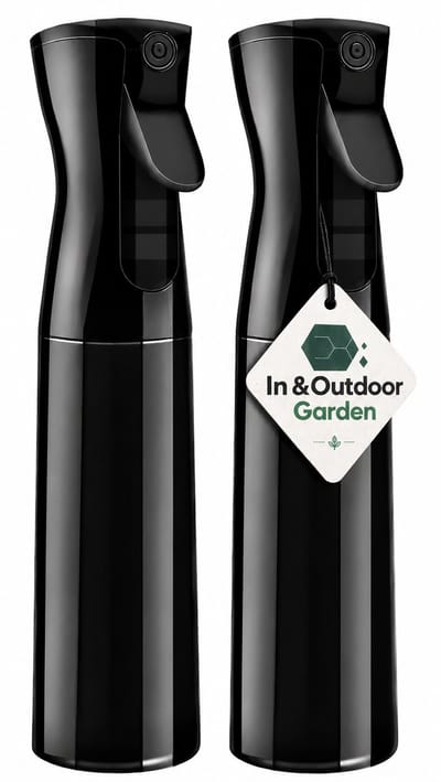 2 lege sprayflacons 200ml Zwart - Plantenspuit - Spuitfles - Spray Bottle - Waterverstuiver - Plantenspuit Binnen - Plantensproeier