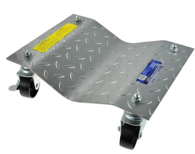 GEKO Set van 2 voertuigtransportdollies - 680 kg capaciteit - Stalen constructie - Zwenkwielen met rem