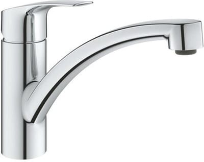 Grohe Eurosmart Keukenkraan - laag - draaibare uitloop - chroom