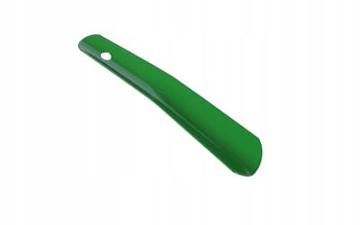 Klassieke Groene Metalen Schoenlepel - Compact & Duurzaam