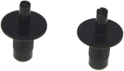 Set van 2 Nashville Style Gitaar Tune-o-matic Bridge Posts met Ankers voor Gibson - Zwarte Bridge Studs en Posten voor Verbeterde Geluidskwaliteit en Stabiliteit
