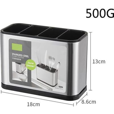 Keuken Bestek Organizer Messenstandaard Plastic Afdruip Opberg Houder Lepel Vork Eetstokjes Keukengerei Kookgerei Bakje Plank Doos black