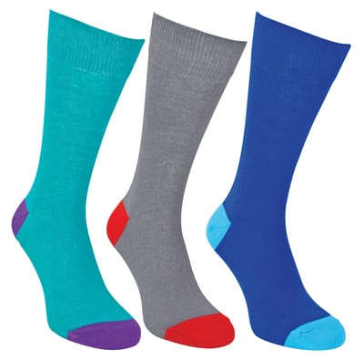 12 Paar Multipack Heren Zwarte Katoenen Sokken | Sock Snob | Ademende Crew Sokken met Verstevigde Hak en Teennoppen - Assortiment
