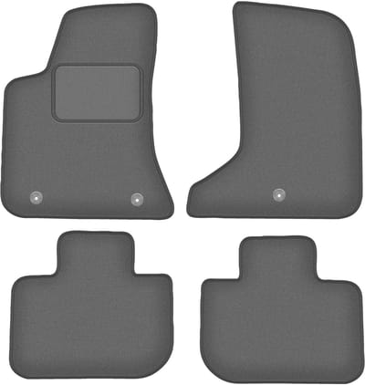 Wielganizator WLG-CARLUX - Velours Automatten - Graphite - Geschikt voor Chrysler 300C II - AWD
