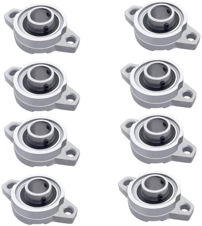 Dailygoody - Zinklegering Kussen Blok Lager - Zelfuitlijnend - 8 stuks - 3D Printing Machines - Mini Insert Lager - Geschikt voor diverse machines - 8