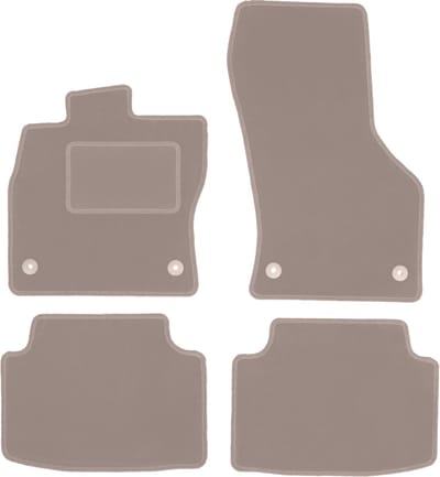 Beige velours matten voor: Volkswagen Golf Sportsvan minivan (2014-)