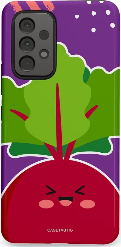 Casetastic Hoesje Geschikt voor Samsung A53 - Stijlvolle Beschermende Duo-layer Case - Kawaii Groenten Look