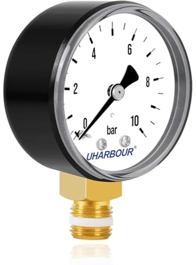 Manometer voor Water 0-10 Bar met 1/4 Inch Aansluiting
