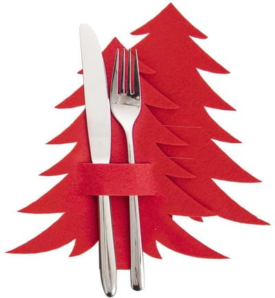 Orion - Kerst Sieretui - Rood - Vilt - 2 stuks