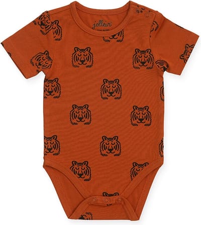 Jollein Romper korte mouw 74/80 Tiger rust