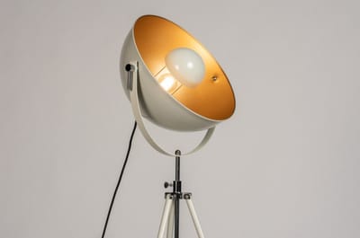 Lumidora Vloerlamp 74475 - LENA - E27 - Beige - Zand - Metaal