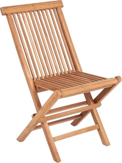 Teakhouten Tuinstoel – 47x83x64 cm - 47x83x64 cm - Naturel - 47x83x64 cm – Massief Teak - Medahomestore