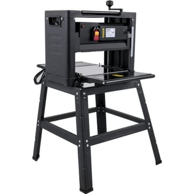 VEVOR Dikte Schaafmachine 330mm Hout Schaafmachine met Houder 2KW Mini Schaafmachine Houtbewerking Bank Stationaire Schaafmachine 8000 omw/min Aanvoersnelheid 6m/min voor Hout Bamboe Voering Nylon