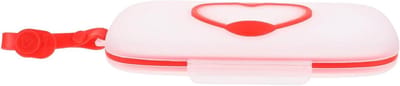 Opbergdoos Babydoekjes - Draagbare Tissueshouder - Onderweg Gebruiken - Met Lus - 22 x 13.5 cm - Rood