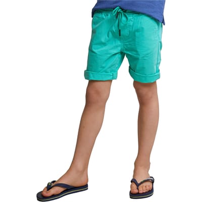 River Woods Cotton Short Drawstring Ginfizz Size: 10 | Trousers Outlet | Unisex | Groen