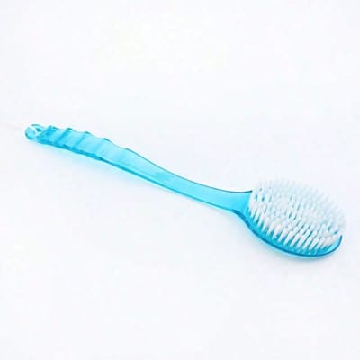 1 pièce Brosse exfoliante à manche extra long, Pour le gommage du dos (14,37 pouces), Brosse Exfoliante pour la Douche, Poils Doux multicolore