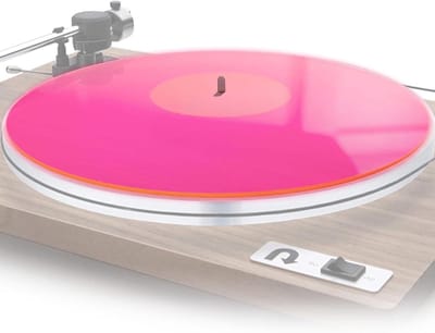 EGoods - Acryl Draaitafelmat voor 12 Inch Platenspeler, Beter Baskwaliteit, Vermindert Ruis en Slipmat - Transparant - 300x300x3mm