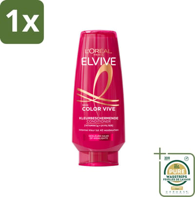 1 x L'Oréal Elvive Color Vive Conditioner 200 ml- Gekleurd Haar - Highlights - Bescherming Tegen Vervaging - Gespleten Haarpunten - Vitamine C