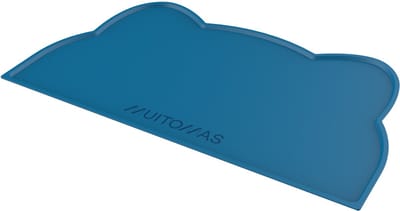 Muitomas voer- en drinkbak mat - Hygiënisch - Antislip - Beschermt de vloer - Blauw