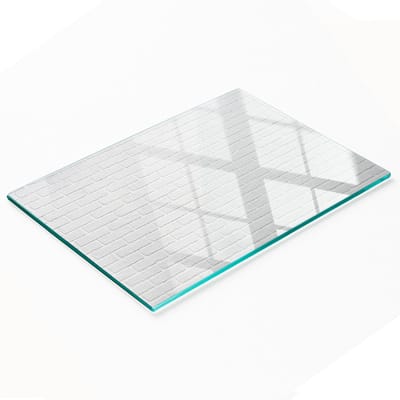 Multifunctionele decoratieve glazen wandplaat voor de keuken, baksteenmotief, 80x52 cm