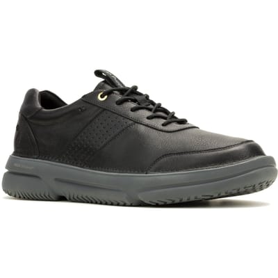 Hush Puppies Baylor Leren Herenschoen Zwart