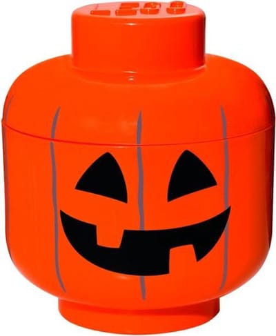 Lego Opbergbox Head S Pumpkin Oranje