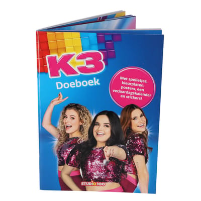 Studio 100 K3 doeboek Educatieve boeken (spelletjes en raadsels) Kleurboeken