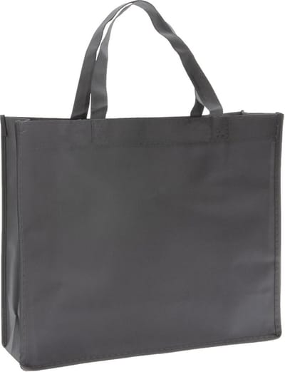 Shopper Bag - 10 stuks - Grijs - 42x35x12cm - Non Woven - Shopper tas